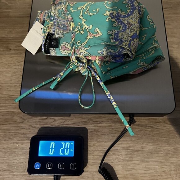 NWT Ann Taylor Turquoise & Pink Sleeveless Paisley Blouse medium - Picture 8 of 8